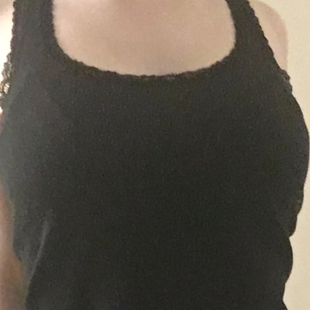 Brandy Melville Black Ronnie Lace Tank